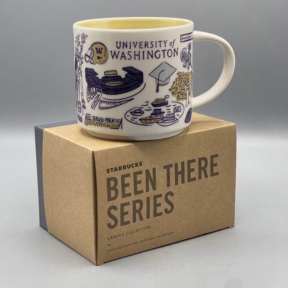Starbucks Mug University of Washington Been There Campus Collection 14oz College